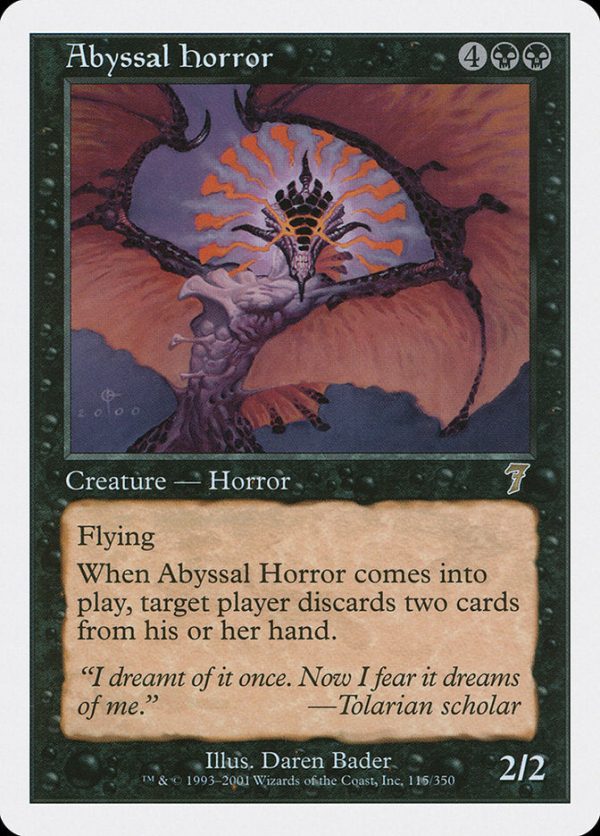 Abyssal Horror [Seventh Edition] Supply