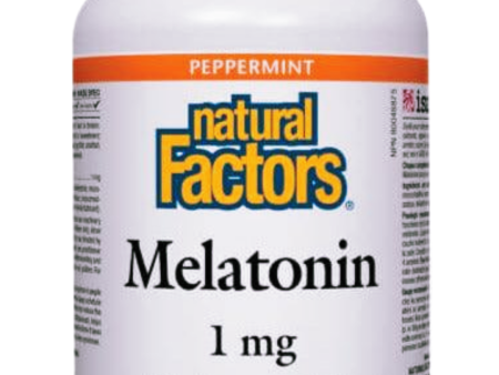 Natural Factors Melatonin 1 mg Peppermint Online