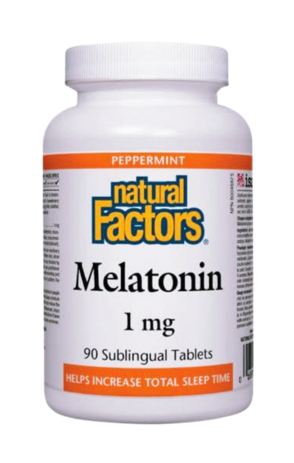 Natural Factors Melatonin 1 mg Peppermint Online