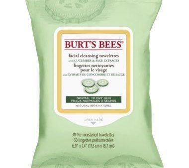 Burt s Bees Facial Cleansing Towelettes With Cucumber And Sage (30ct) Online Sale