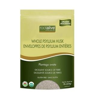 Rootalive Organic Psyllium Husk  454g 1lb Sale