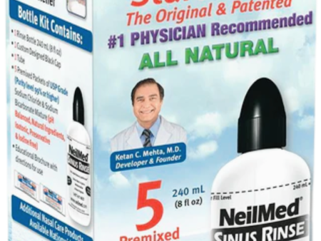 NeilMed SINUS RINSE™ Regular Bottle Kit w  5 premixed packets Hot on Sale