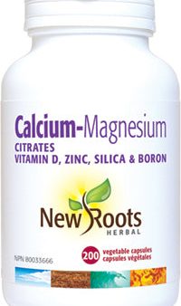 New Roots Herbal Calcium-Magnesium Citrates with Vitamin D, Zinc, Silica & Boron Online