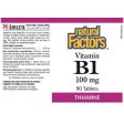 Natural Factors Vitamin B1 100mg (90 Tabs) Online