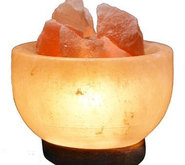 Sundhed Pure and Natural Himalayan Salt Bowl Lamp - Small Hot on Sale